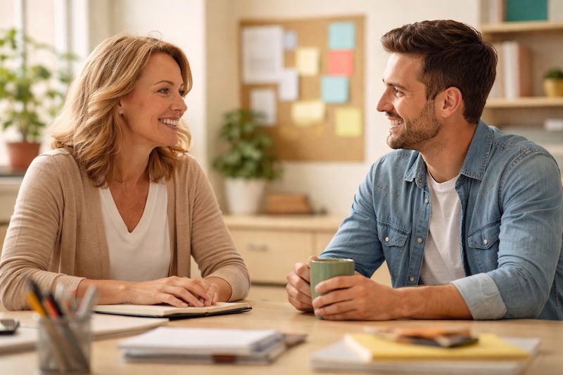 Lehrkraft im Gespräch – Kommunikation als Schwerpunkt im Selbstreflexion Buch für Lehrer