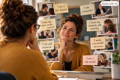 A teacher reflects on her self-image following critical feedback